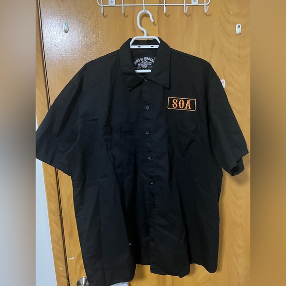 Sons of anarchy button down shirt with back print size 2xl - Picture 1 of 3